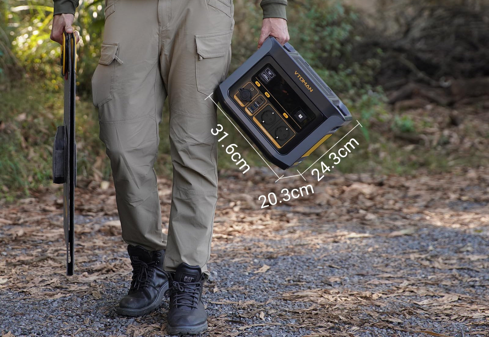 VTOMAN FlashSpeed 600 Tragbare Powerstation mit 110W Solarpanel - 499Wh/600W (Spitze 1200W) Schnellladung Solargenerator LiFePO4 Akku, 100W USB-C 70Min voll aufgeladen für Wohnmobil, Camping, Notfall